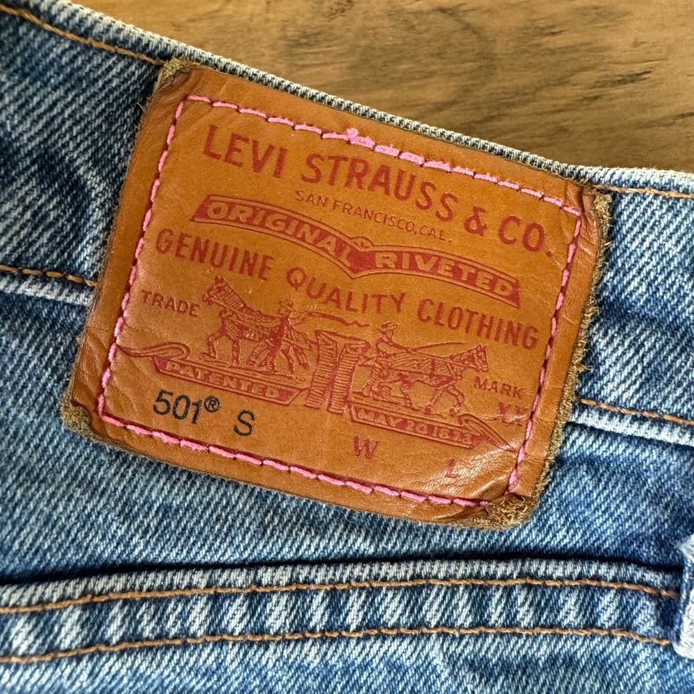 LEVI'S 145 Years Limited Edition 501 Premium Skinny Rainbow Button Fly W25 L28 - Picture 8 of 10